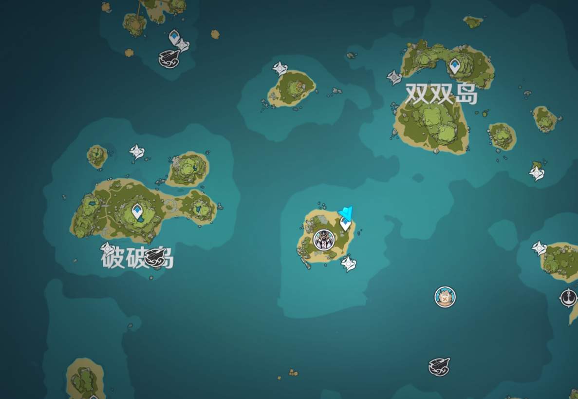 原神海岛全角色位置一览